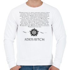 PRINTFASHION ODAÁT DÉMONŰZŐ SZÖVEG2 - Férfi pulóver - Fehér férfi pulóver, kardigán