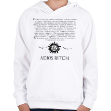 PRINTFASHION ODAÁT DÉMONŰZŐ SZÖVEG2 - Gyerek kapucnis pulóver - Fehér