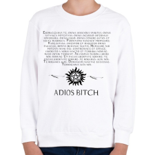 PRINTFASHION ODAÁT DÉMONŰZŐ SZÖVEG2 - Gyerek pulóver - Fehér gyerek pulóver, kardigán