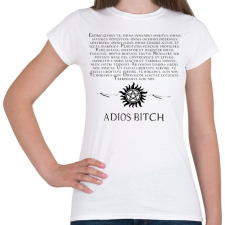 PRINTFASHION ODAÁT DÉMONŰZŐ SZÖVEG2 - Női póló - Fehér női póló