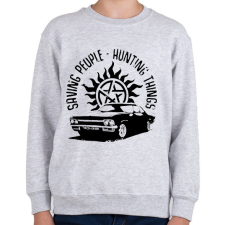 PRINTFASHION odaát - Gyerek pulóver - Sport szürke gyerek pulóver, kardigán