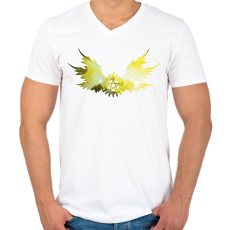 PRINTFASHION Odaát (Supernatural) - Férfi V-nyakú póló - Fehér
