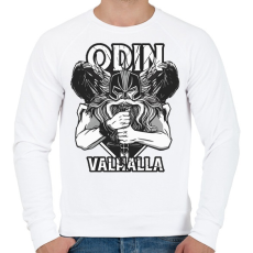 PRINTFASHION Odin Walhalla - Férfi pulóver - Fehér