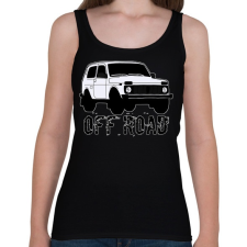 PRINTFASHION OFF ROAD - Női atléta - Fekete női trikó