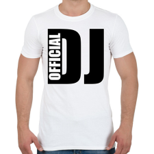 PRINTFASHION Official Dj - Férfi póló - Fehér férfi póló