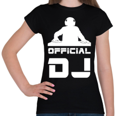 PRINTFASHION official dj - Női póló - Fekete