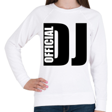 PRINTFASHION Official Dj - Női pulóver - Fehér női pulóver, kardigán