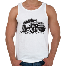 PRINTFASHION offroad - Férfi atléta - Fehér