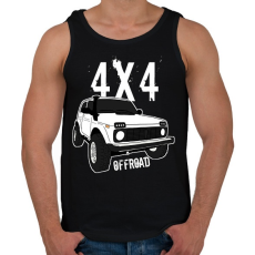 PRINTFASHION offroad - Férfi atléta - Fekete