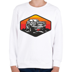 PRINTFASHION offroad - Gyerek pulóver - Fehér