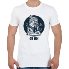 PRINTFASHION Oh No - Férfi póló - Fehér férfi póló