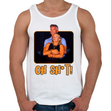 PRINTFASHION Oh sh*t - Férfi atléta - Fehér női trikó