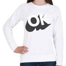 PRINTFASHION OK - Női pulóver - Fehér