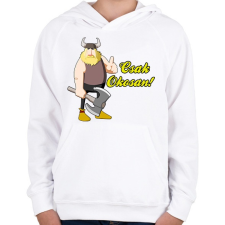 PRINTFASHION Okosan... - Gyerek kapucnis pulóver - Fehér gyerek pulóver, kardigán