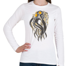 PRINTFASHION Oktobot - Női hosszú ujjú póló - Fehér női póló