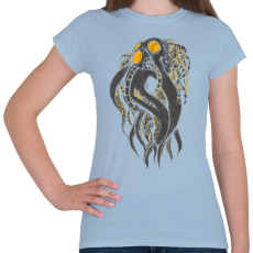 PRINTFASHION Oktobot - Női póló - Világoskék