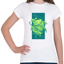 PRINTFASHION Oktopusz - Női póló - Fehér női póló