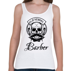 PRINTFASHION Old School Barber - Női atléta - Fehér
