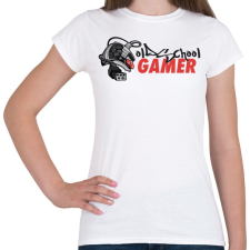 PRINTFASHION Old School Gamer - Női póló - Fehér női póló