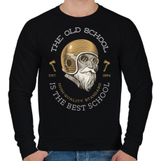 PRINTFASHION OLDSCHOOL - Férfi pulóver - Fekete