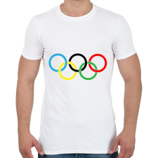 PRINTFASHION Olimpia - Férfi póló - Fehér férfi póló