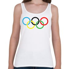 PRINTFASHION Olimpia - Női atléta - Fehér női trikó