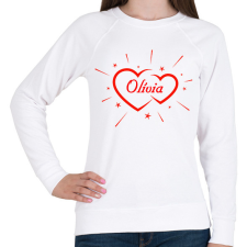 PRINTFASHION Olívia - Női pulóver - Fehér női pulóver, kardigán
