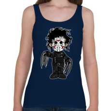 PRINTFASHION Ollókezű Edward - Női atléta - Sötétkék