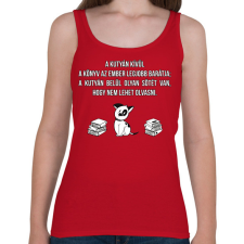 PRINTFASHION Olvasás - Női atléta - Cseresznyepiros női trikó