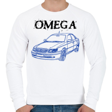 PRINTFASHION Omega - Férfi pulóver - Fehér
