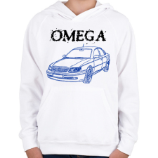 PRINTFASHION Omega - Gyerek kapucnis pulóver - Fehér gyerek pulóver, kardigán