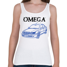 PRINTFASHION Omega - Női atléta - Fehér női trikó