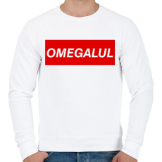 PRINTFASHION OMEGALUL - Férfi pulóver - Fehér