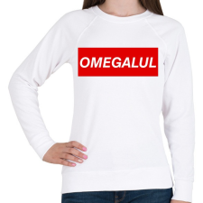 PRINTFASHION OMEGALUL - Női pulóver - Fehér női pulóver, kardigán