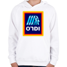 PRINTFASHION Ondi - Gyerek kapucnis pulóver - Fehér gyerek pulóver, kardigán