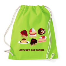 PRINTFASHION One cake - Sportzsák, Tornazsák - Limezöld tornazsák