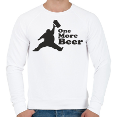 PRINTFASHION one more beer - Férfi pulóver - Fehér