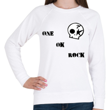 PRINTFASHION One Ok Rock - Női pulóver - Fehér női pulóver, kardigán