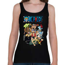 PRINTFASHION One piece csapat - Női atléta - Fekete női trikó