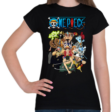 PRINTFASHION One piece csapat - Női póló - Fekete