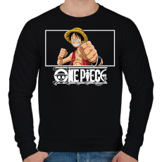 PRINTFASHION One Piece - Férfi pulóver - Fekete