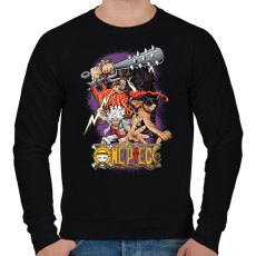 PRINTFASHION One Piece - Férfi pulóver - Fekete