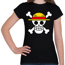 PRINTFASHION One piece logó - Női póló - Fekete női póló