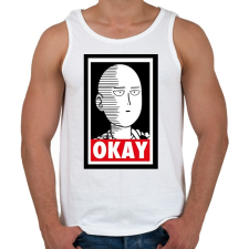 PRINTFASHION One Punch Man - Férfi atléta - Fehér atléta, trikó