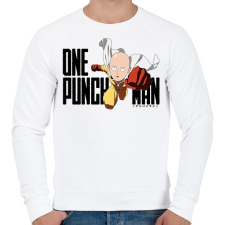 PRINTFASHION One Punch Man - Férfi pulóver - Fehér férfi pulóver, kardigán