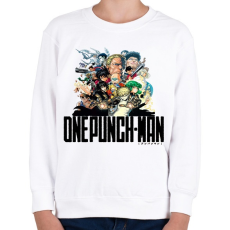 PRINTFASHION One Punch Man - Gyerek pulóver - Fehér