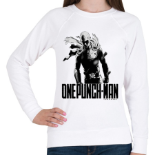 PRINTFASHION one punch man - Női pulóver - Fehér női pulóver, kardigán