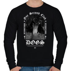 PRINTFASHION One Second Club - Férfi pulóver - Fekete