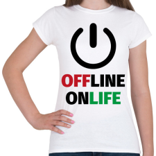 PRINTFASHION OnLife - Női póló - Fehér női póló