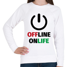 PRINTFASHION OnLife - Női pulóver - Fehér női pulóver, kardigán